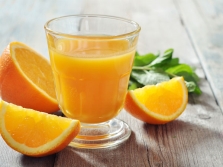  A mix of orange juice with celery