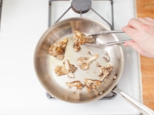  Fried Meytake as an independent dish