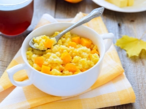  How to cook millet porridge with pumpkin on milk?