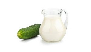  Lose weight with kefir and cucumber