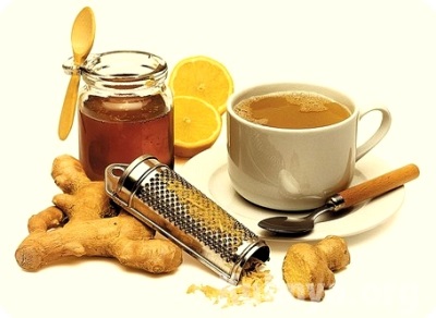  Tea with ginger, cinnamon and honey warming