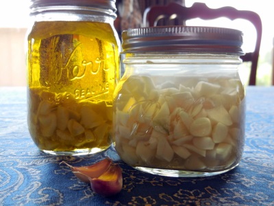  Tincture on garlic and alcohol