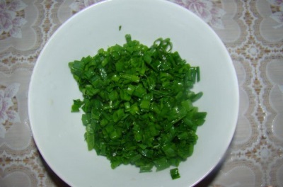  Seasoning with green onions with Sansho