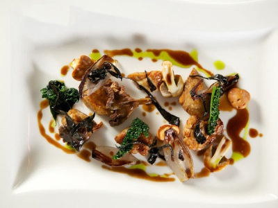  White mushrooms, grilled