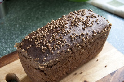  Black bread with coriander