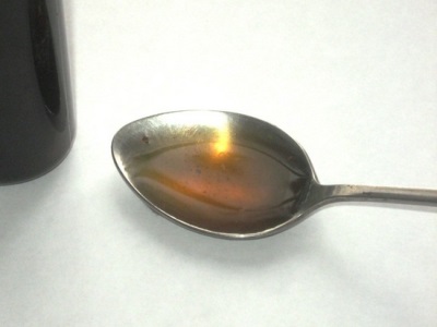  Black walnut extract taken in half a teaspoon diluted with water