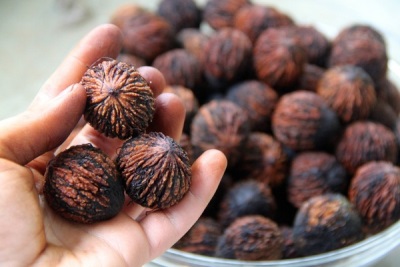  Penyimpan dalam kulit walnut hitam