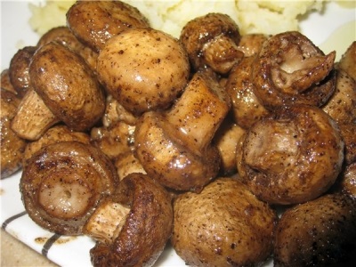  Baked champignons in the oven