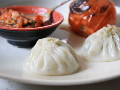  Sichuan Momo with chicken and mushrooms